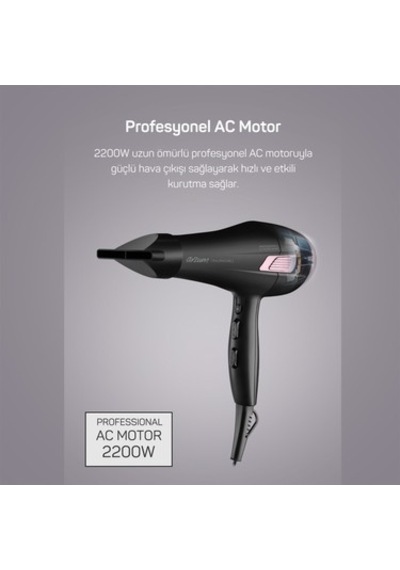 2200w Profesyonel Saç Kurutma Makinesi, Hızlı Ve Etkili Kurutma
