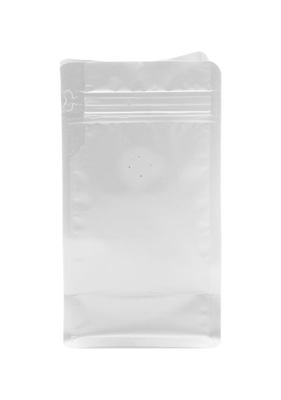 Valfli Flat Bottom Düz Tabanlı Mat Beyaz Önden Kilitli Ambalaj 14 X 33 5 Cm. 1000 Gr. - 100 Adet