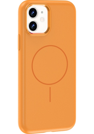 Nourthkiingdom Apple Uyumlu iPhone 11 Kılıf M-safe Şarj Özellikli Metal Kamera Çerçeveli Nrtk Edi Silikon Kapak - Mor Mor