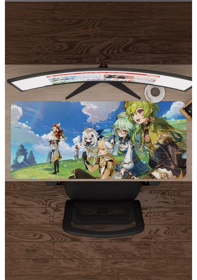 Sucrose Genshin Impact Anime Oyuncu V5 - 90x40 Xxl Gaming Mouse Pad Fare Altlığı