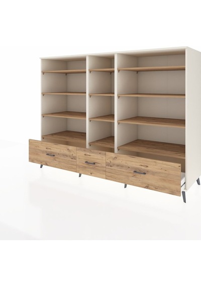 Kronos Dolap 12 Raflı 3 Çekmeceli 220x59x163 Aytaşı-çam Aytaşı-çam Kronos Dolap 12 Raflı 3 Çekmeceli 220x59x163 Aytaşı-çam Aytaşı-çam