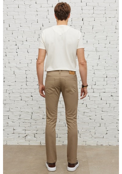 AC&Co / Altınyıldız Classics Erkek Bej Slim Fit Dar Kesim 5 Cep Armürlü Esnek Pantolon Bej AC&Co / Altınyıldız Classics Erkek Bej Slim Fit Dar Kesim 5 Cep Armürlü Esnek Pantolon Bej