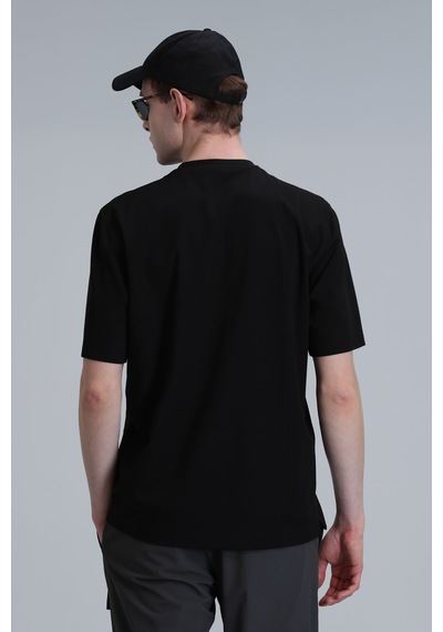 Lufian Lıam Modern Grafik T- Shirt Siyah Siyah 111020209100100 SIYAH