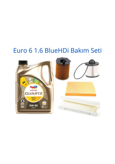 Peugeot Citroen Opel Ds Automobiles Euro 6 1.6 Bluehdi Periyodik Bakım Seti 5li