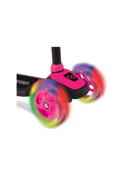 Cool Wheels Led Işıklı 3 Tekerlekli Yükseklik Ayarlı Twist Çocuk Scooter +3 Yaş Pembe