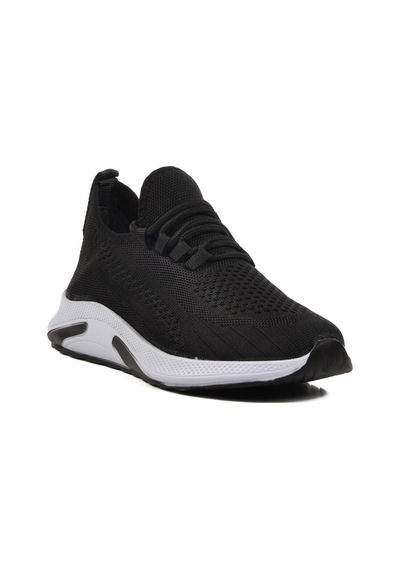 Siyah Beyaz Triko Hafif Unisex Spor Ayakkabı Pına 101 G Siyah-beyaz Siyah - Beyaz