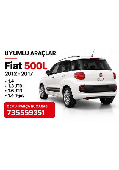 Fiat 500l Arka Sis Farı Çerçevesi Sağ 2012-2017 735559351 1.4 1.3 Jtd 1.6 Jtd