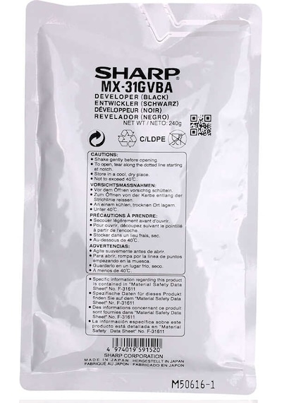 Sharp Mx-31gvba Siyah Developer