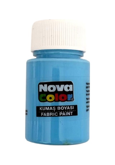 Kumaş Boyası, Canlı Renkler, Solmaz, Tişört, Çanta, Tekstil Boyası-açık Mavi 30ml-1 Adet Çok Renkli