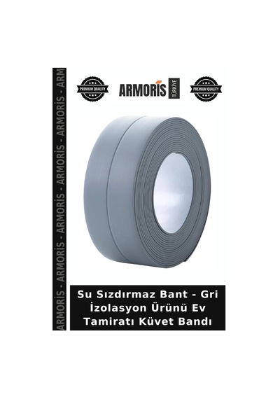 Su Sızdırmaz Bant - Gri İzolasyon Ürünü Ev Tamiratı Küvet Bandı