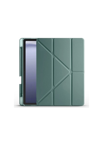 Samsung Galaxy Uyumlu Tab A11 Kılıf Zore Tri Folding Kalem Bölmeli Standlı Kılıf Klasik