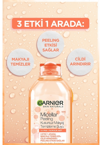 Garnier Micellar Peeling Kusursuz Makyaj Temizleme Suyu 400 ML