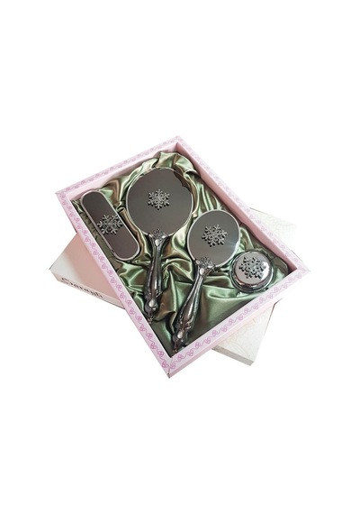 Ceyyiz Saraylı Silver Kartanesi Ayna Fırça Takımı 101