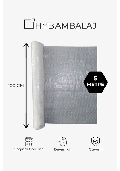 100cm X 5mt Kalın Balonlu Naylon Patpat - Koruyucu Ambalaj Ve Paketleme Malzemesi