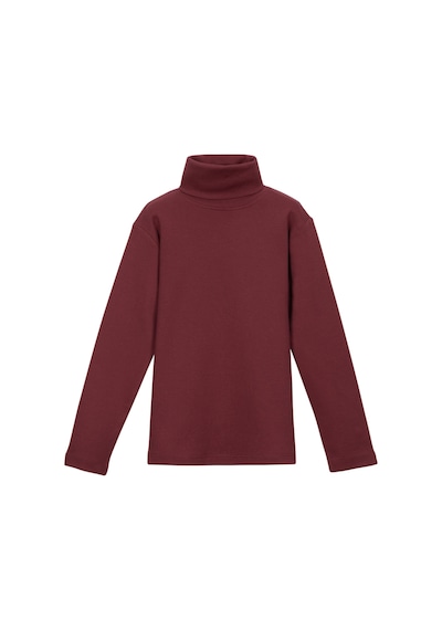 Lovetti Bordo Kız Çocuk Tam Balıkçı Uzun Kol Tişört 1022B014 Bordo