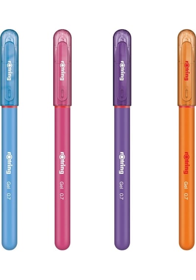 Rotring Jel Mürekkepli Tükenmez Kalem A.mavi-pembe-mor-turuncu