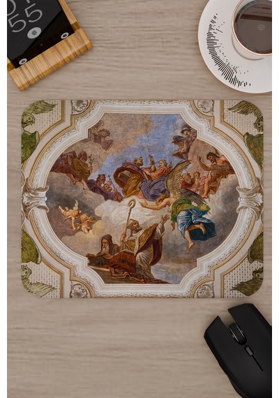 Ortaçağ Sanat Kaymaz Dikişli Kauçuk Oyuncu Mousepad V5 - 22x18 Gaming Mouse Pad Fare Altlığı