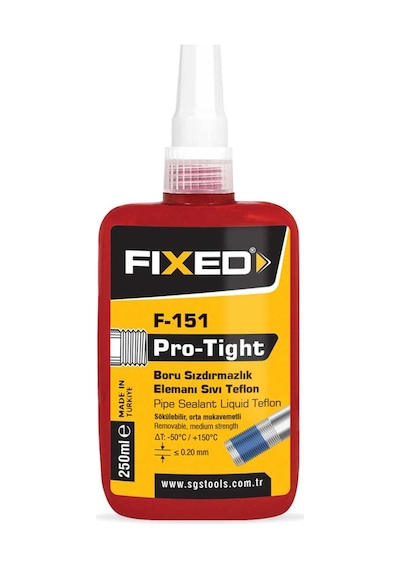 Fıxed F151 Pro-tight Sökülebilir Orta Mukavemetli Boru Sızdırmazlık Elemanı 250ml