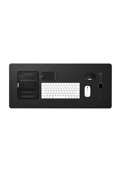 Spigen Regnum Büyük Boy 90x40cm Mouse Pad Vegan Deri Ld302 Siyah - App04762 Spigen Tr