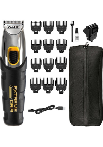 Wahl 9398 Extreme Beard 12 Kılavuz Taraklı Şarjlı Sakal Kesme Makinesi Siyah