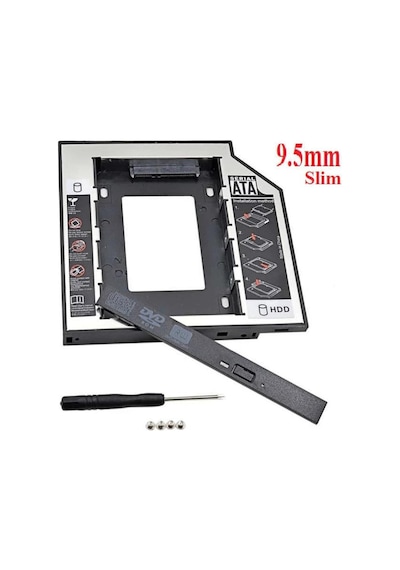 Harddisk Kutusu 9.5 MM Sata Slim Kızak Caddy