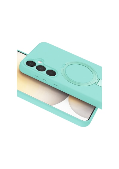 Samsung Galaxy A15 4g Uyumlu Regal Magsafe Standlı Kapak - Su Yeşili