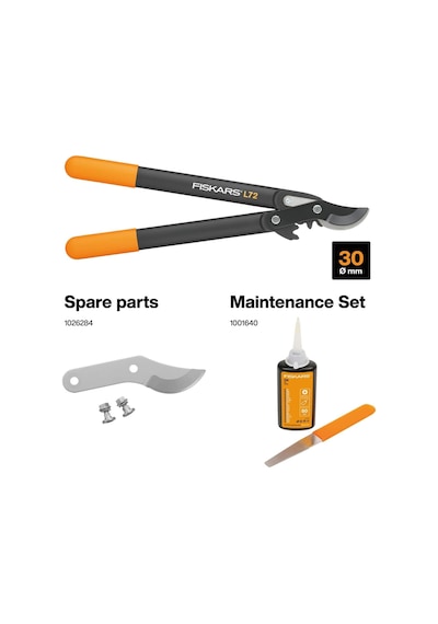 Fiskars Powergear Ii Bypass Dişli Budama Makası, Taze Ahşap Için,
