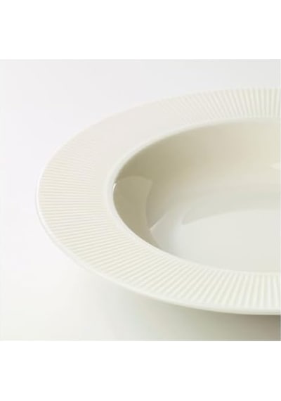 Derin Tabak, Beyaz, 24 Cm Açık