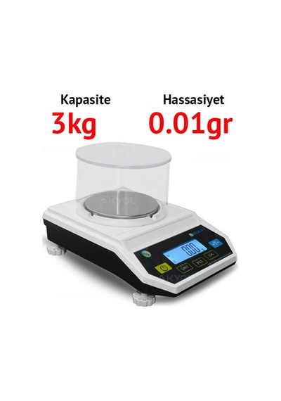 Fly 3000 Hassas Tartım Terazisi - Hassasiyet: 0.01Gr. Max: 3Kg.