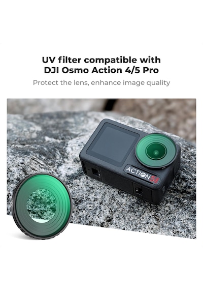 K&f Concept Uv Filtre Djı Osmo Action 4/5 Pro Uyumlu