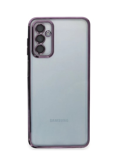 Bezos Samsung Galaxy M23 Uyumlu Kılıf Lensli Silikon - Mor 22