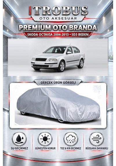 Skoda Octavia 2005-2013 Uyumlu Premium Araba Brandası Oto Branda Sd3 Beden