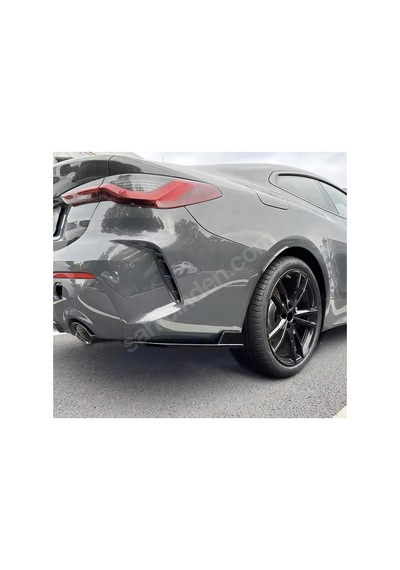2020+bmw 4 Seri Si G22 Arka Tampon Yan Li P Flap Biçak Spoi Ler Parlak Si Yah Boyali
