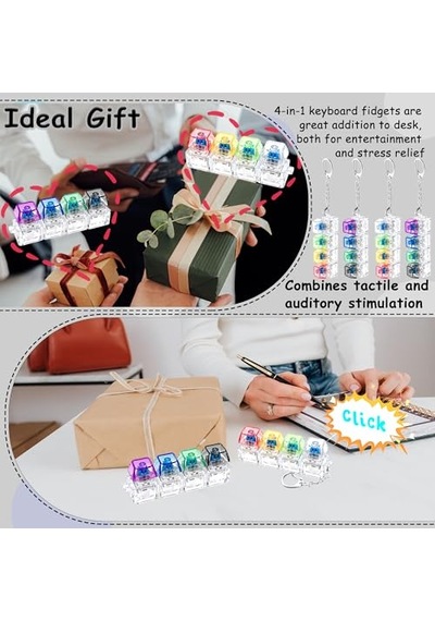 2 Adet Klavye Fidget Oyuncak, Klavye Fidget Anahtarlık 4'ü 1 Arada Klavye Dekompresyon Düğmesi Parmak Tıkırtı Oyuncaklar, Anahtarlık Düğmesi Stres Giderici Fidget Hediyeler Stres Rahatlama Stres 2 Adet Klavye Fidget Oyuncak, Klavye Fidget Anahtarlık 4'ü 1 Arada Klavye Dekompresyon Düğmesi Parmak Tıkırtı Oyuncaklar, Anahtarlık Düğmesi Stres Giderici Fidget Hediyeler Stres Rahatlama Stres