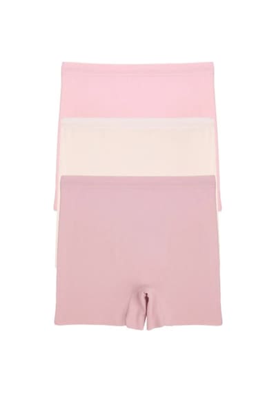 Nicoletta Kadın Lazer Kesim Dikişsiz Kadın Boxer Külot 3 Lü Paket Yüksek Bel Polyester Ekru
