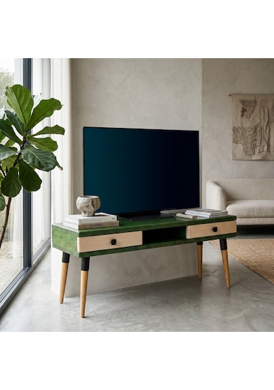 Mobenta Modest Tv: İskandinav Masif Tv Ünitesi 2 Çekmeceli 1 Raflı - 150 Ye-bz Yeşil-krem Mobenta Modest Tv: İskandinav Masif Tv Ünitesi 2 Çekmeceli 1 Raflı - 150 Ye-bz Yeşil-krem