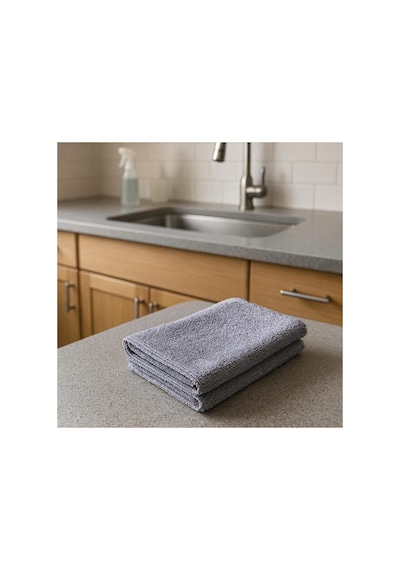 Ultra Shine 40x60 Mikrofiber Temizlik Ve Kurulama Bezi - Gri