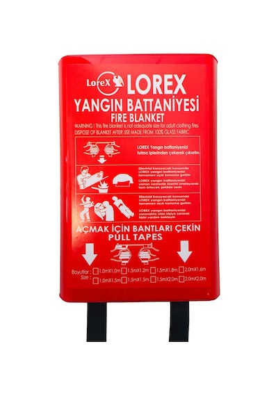 Lorex Lr-Fb1015B Kutulu Yangın Battaniyesi 100 x 150
