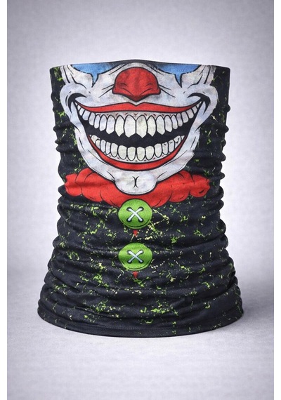 Cojans Joker Yüz Baskılı Baf Bandana - Çok Amaçlı Boyunluk Bandana 2 No Çok Renkli