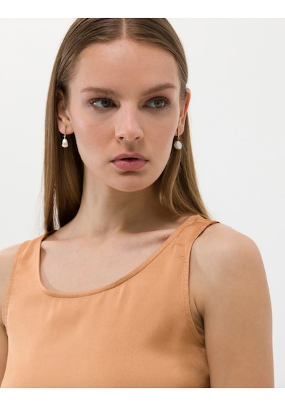 Pierre Cardin Kadın Kahverengi Kısa Kollu Bluz 50262567-vr233 Kahverengi