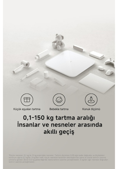 Xiaomi Mi Smart Scale S200 Beyaz Fonksiyonlu Akıllı Bluetooth Tartı Baskül