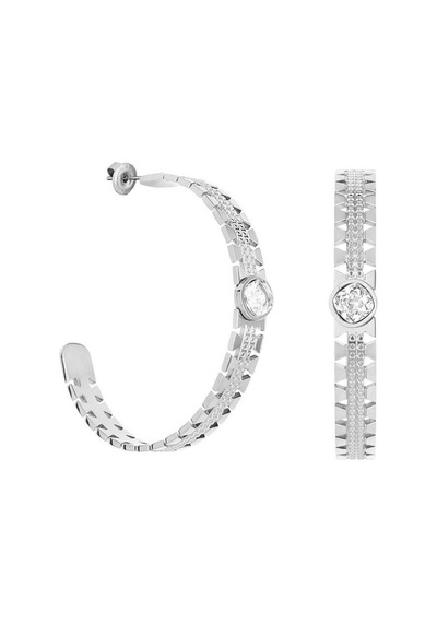 Daniel Klein Dkj.3.5010.1 Taşlı Tasarım Metal Kadın Küpe Metalik Gri