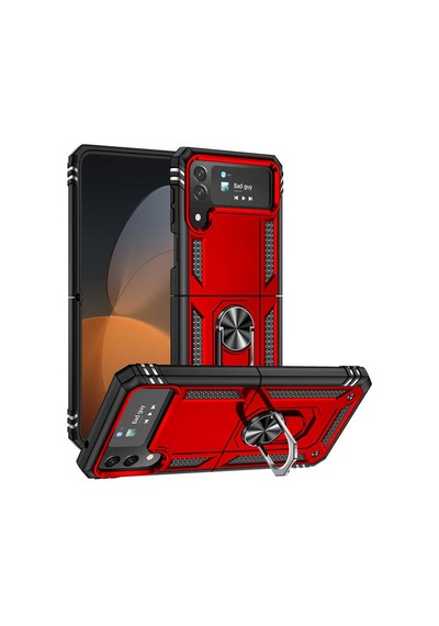 Rba Aksesuar Galaxy Uyumlu Z Flip 4 Kılıf Rba Vega Kapak - Mavi Mavi