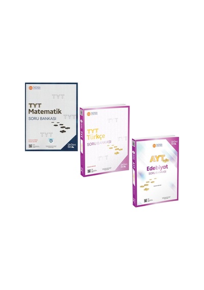 Üç Dört Beş Tyt Matematik İle Türkçe Ve Ayt Edebiyat Soru Bankası 3 Kitap Set