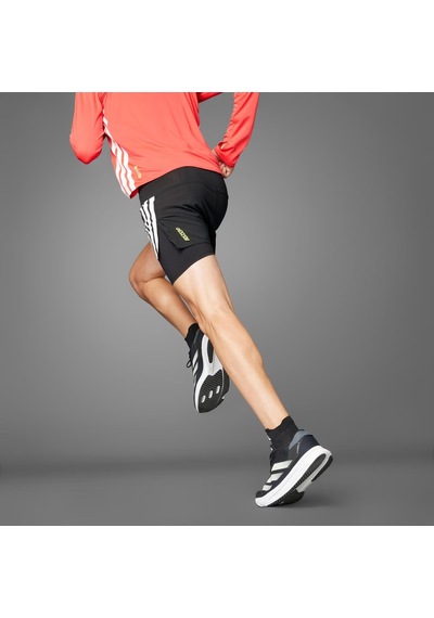 Adidas Adizero 2ı1 Erkek Şort Siyah