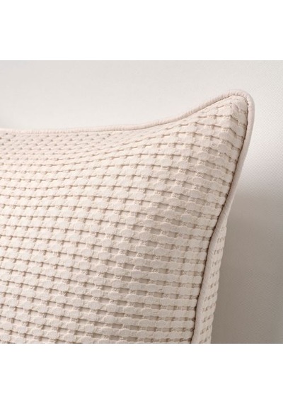 Minder-Kırlent Kılıfı, Bej Renk 50x50 Cm %100 Pamuk Ev Dekorasyon-Kılıf