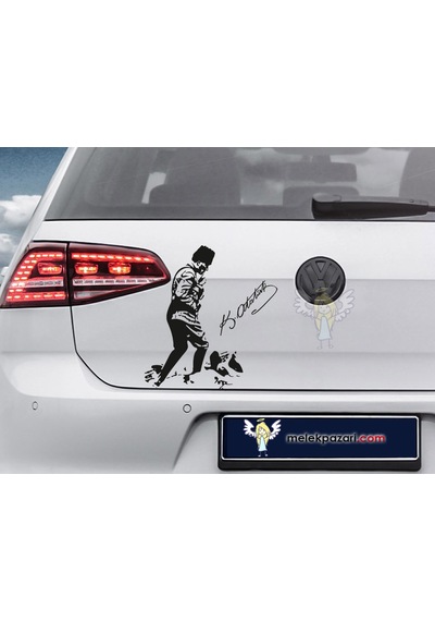 Atatürk Kocatepe Araba Sticker