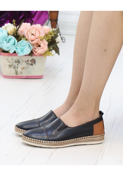 Nesil Shoes Syg P41 Siyah Hakiki Deri Kadın Ayakkabı-siyah Siyah