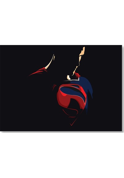 Cakasepetim Süperman Adalet Birliği Minimal Art Ahşap Mdf Tablo