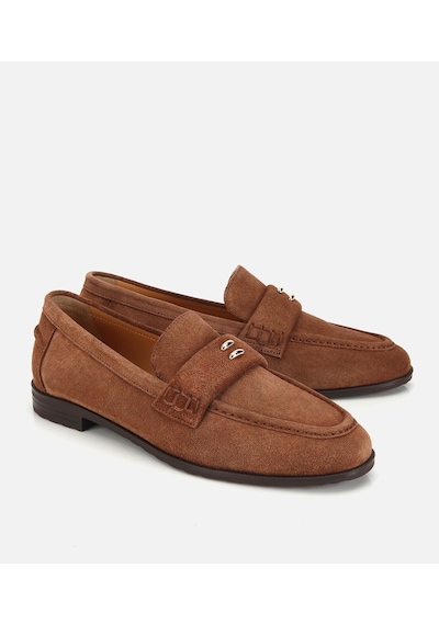Hotiç Kadın Süet Deri Taba Toka Detaylı Klasik Loafer 01ayh321300a430 01ayh321300a430 Taba